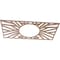 Ekena Millwork Hoover Wood Fretwork Pierced Ceiling Medallion, Wood (Paint Grade), 34"W x 17"H x 12 5/8"ID x 3/8"T CMWP34X17X0375HOMF - alternate 4